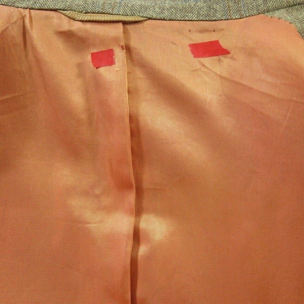 Vintage 50s Desmonds Wool Overcoat M Brown Buttons - Picture 7 of 10